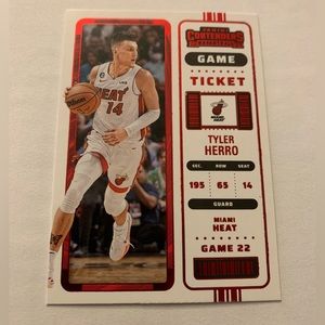 2022-23 Panini Contenders Basketball Game Ticket Red Tyler Herro #65